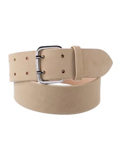 Pre-owned Dehanche Suede Belt In Neutral