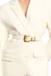 Dehanche Tetra Belt In Ivory In Neutral