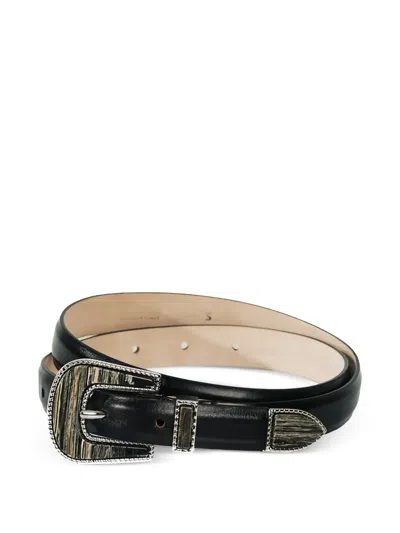 Dehanche Travertine Belt In Black