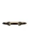 Dehanche Travertine Double Buckle Belt In Brown