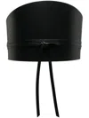 Dehanche Undone Corset Leather Belt In Schwarz