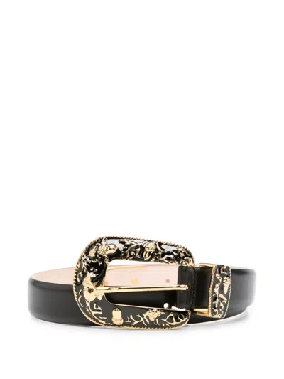 Dehanche Vendôme Leather Belt In Black