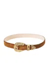Dehanche Versaille Suede Belt In Brown