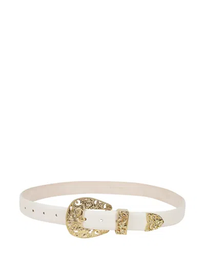 Dehanche Versailles Filigree-buckle Belt In Gray