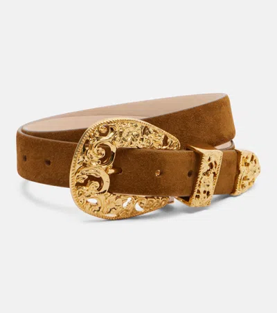 Dehanche Déhanche Versailles Suede Belt In Brown