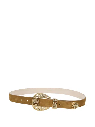 Dehanche Versailles Suede Belt In Brown