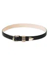 Dehanche Hollyhock Mixed-finish Belt In Black
