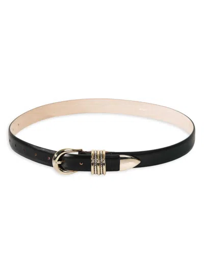 Dehanche Déhanche Hollyhock Genuine Calf Hair Belt In Burgundy
