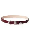Dehanche Women's Hollyhock Leather Belt In Metallic