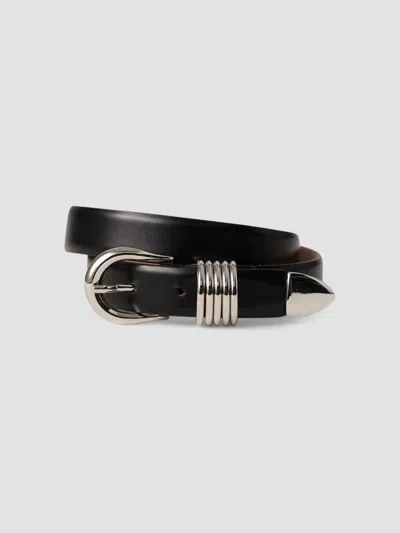 Dehanche Women's Hollyhock Leather Belt In Black