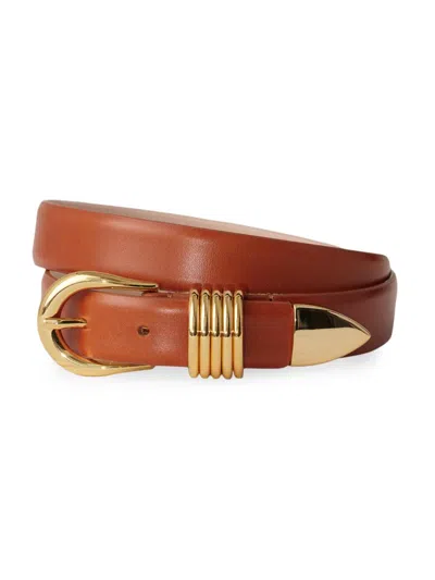 Dehanche Women's Hollyhock Leather D-ring Belt In Gray