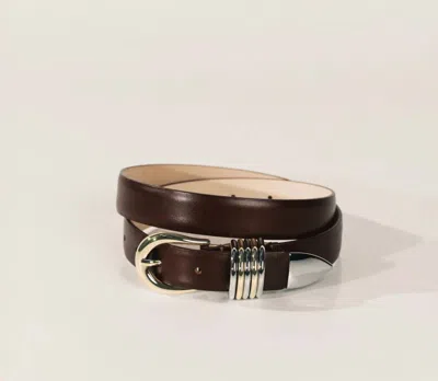 Dehanche Women's Hollyhock Mixed Metal Belt In Marrone In Brown
