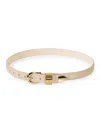 Dehanche Hollyhock Suede Belt In Neutral