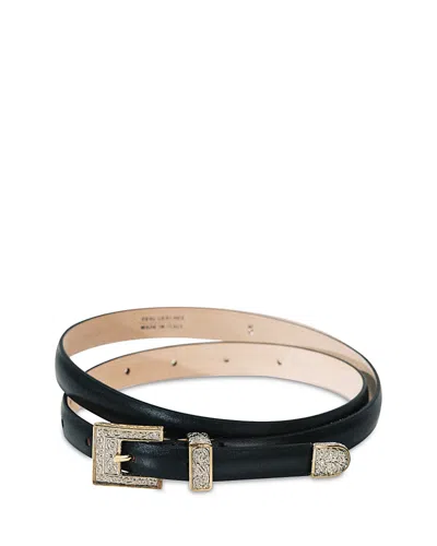 Dehanche Women's Lottie Western Leather Belt In Black