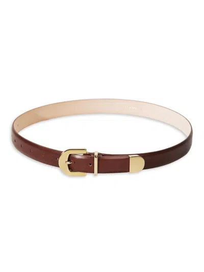 Dehanche Women's Resort The Indus Gold Leather Belt In Brown