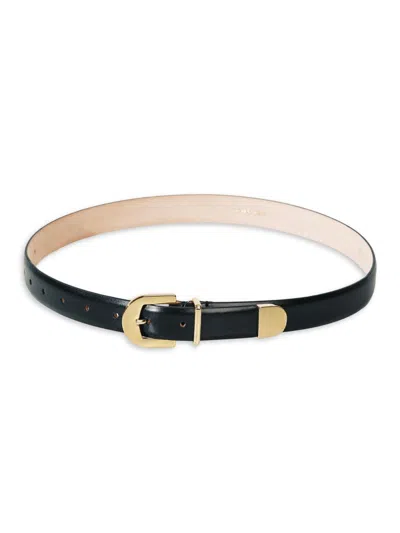 Dehanche Women's Resort The Indus Gold Leather Belt In Black