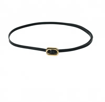 Dehanche Women's Venura Belt In Black & 24k Gold
