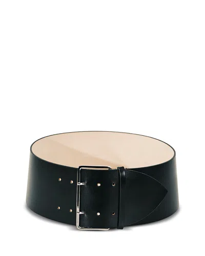 Dehanche Women's Wide Leather Belt In Black