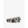 Dehanche Embellished Leather Belt In Gold