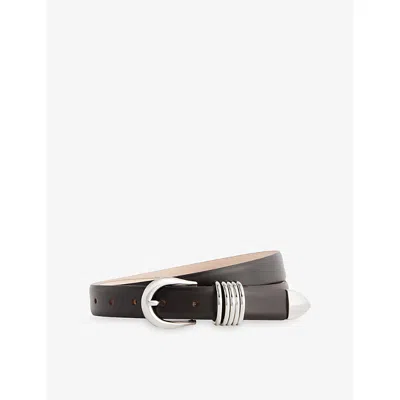 Dehanche Womens Marrone Hollyhock Leather Belt In Brown
