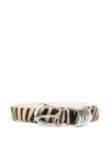 Dehanche Zebra-print Ring Belt In Multi