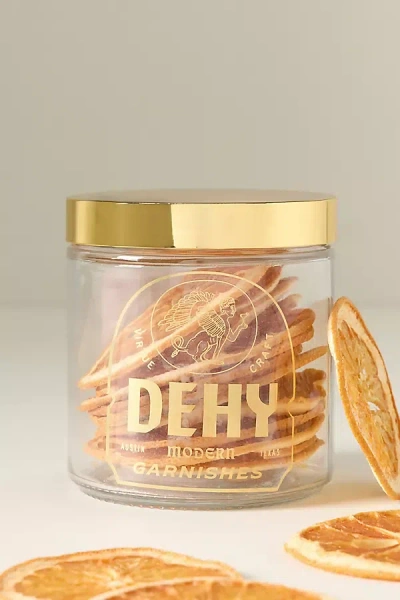 Dehy Drated Blood Orange Garnish Slices In Gold