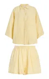 Deiji Studios 03 Linen Set In Yellow