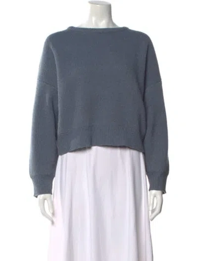 Pre-owned Deiji Studios Bateau Neckline Sweater In Blue