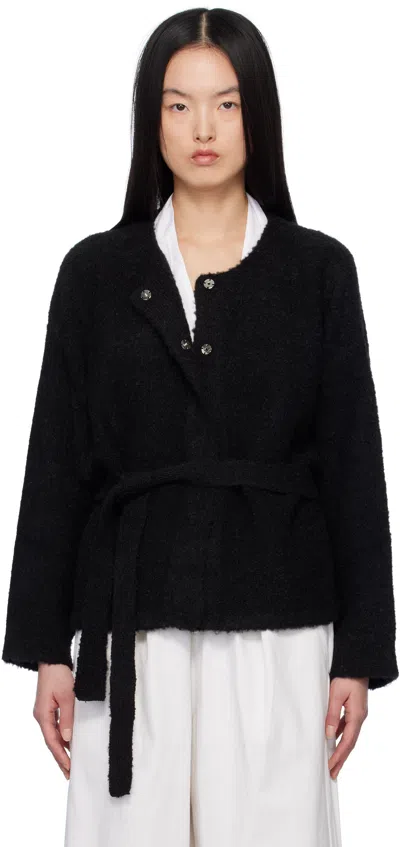 Deiji Studios Black Pod Knit Cardigan