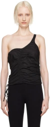 Deiji Studios Black Scrunchie Top In Black