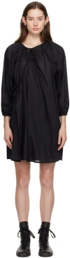 Deiji Studios Black 'the Arc' Minidress In Black