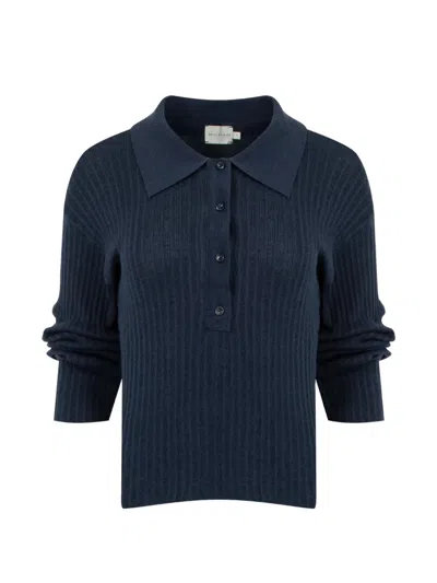 Deiji Studios Blue Polo Top