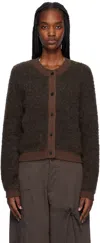 Deiji Studios Brown Looped Cardigan In Brown Multi