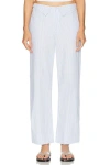 Deiji Studios Collar Point Pant In White