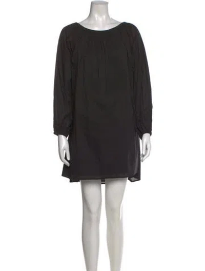 Pre-owned Deiji Studios Crew Neck Long Sleeve Top In Black