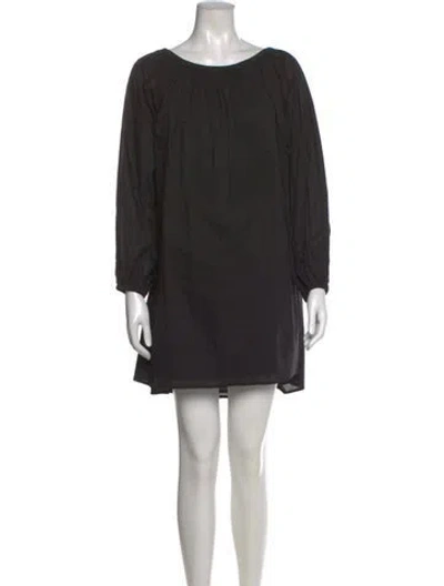 Pre-owned Deiji Studios Crew Neck Long Sleeve Top In Black