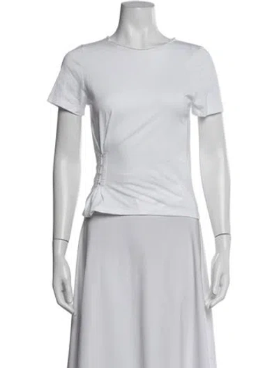 Pre-owned Deiji Studios Crew Neck Short Sleeve Top In White