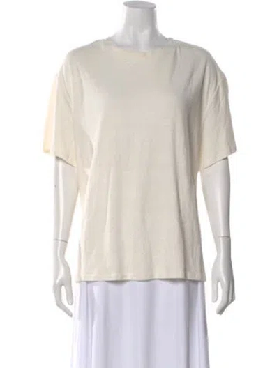 Pre-owned Deiji Studios Crew Neck Short Sleeve T-shirt In White