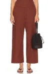 Deiji Studios Ease Trouser In Rust Stripe