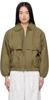 Deiji Studios Green Double Layered Jacket In Pine Check