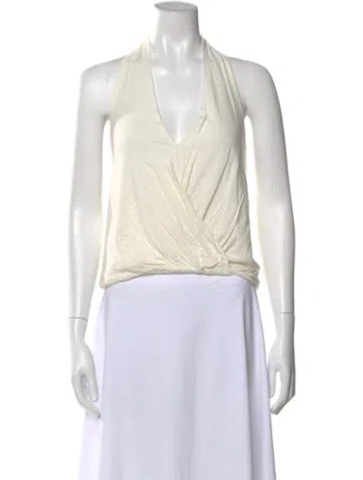 Pre-owned Deiji Studios Halterneck Sleeveless Top In Neutral