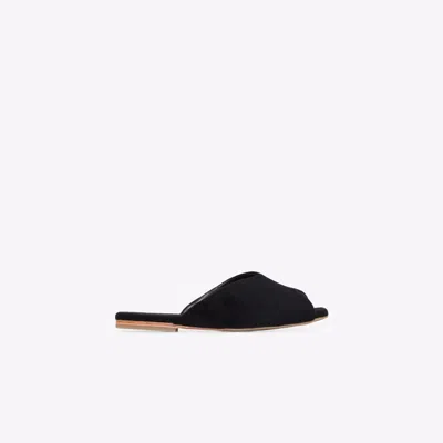 Deiji Studios Black The Wool Slide Slippers