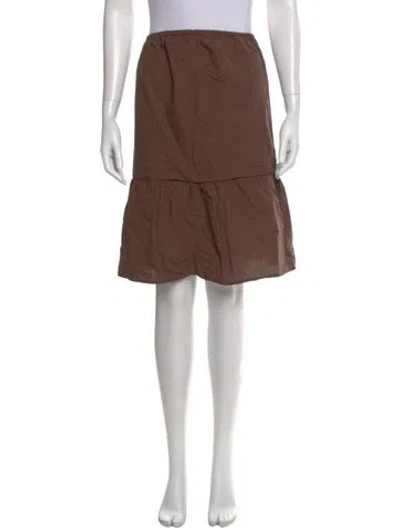 Pre-owned Deiji Studios Knee-length Skirt W/ Tags In Brown