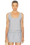 Deiji Studios Layered Top In Blue