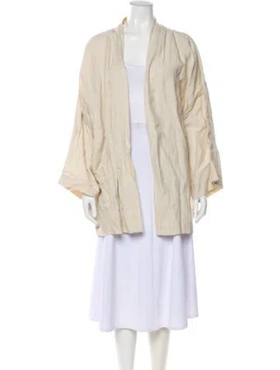 Pre-owned Deiji Studios Linen Jacket In Neutrals