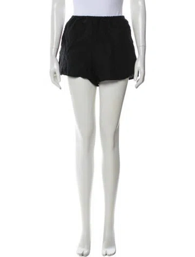 Pre-owned Deiji Studios Linen Mini Shorts In Black