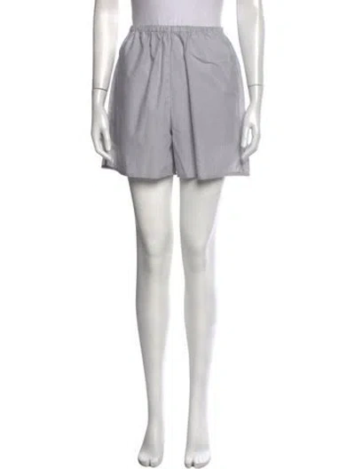 Pre-owned Deiji Studios Linen Mini Shorts In Grey
