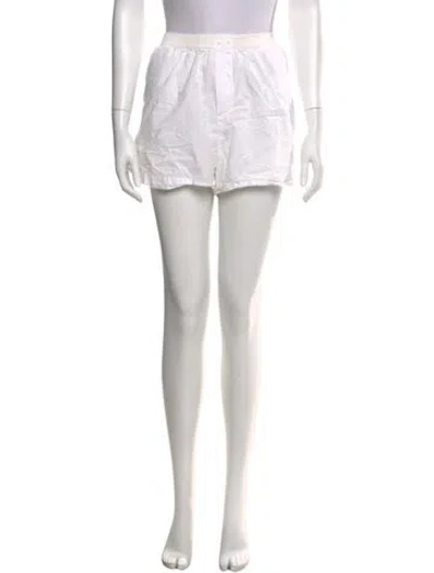 Pre-owned Deiji Studios Linen Mini Shorts In Neutral