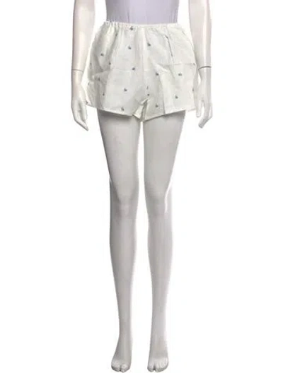 Pre-owned Deiji Studios Linen Mini Shorts W/ Tags In Neutrals