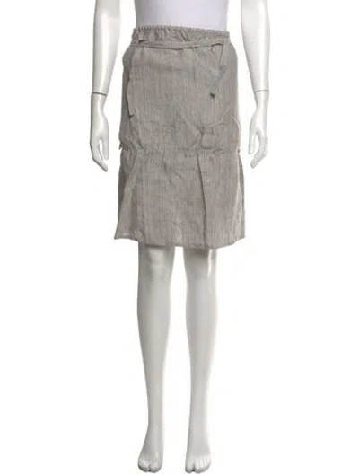 Pre-owned Deiji Studios Linen Mini Skirt W/ Tags In Neutrals